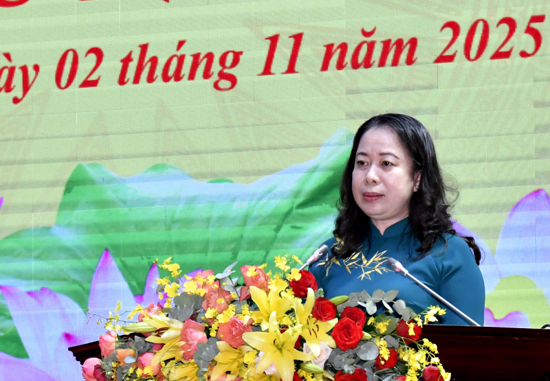 Phó Chủ tịch nước Võ Thị Ánh Xuân dự Đại hội thi đua yêu nước tại Cà Mau -0
