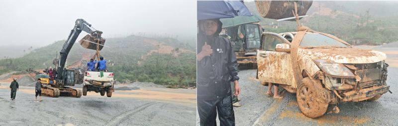 Lokasi tanah longsor parah, mengubur banyak lahan pertanian di Ha Tinh -0