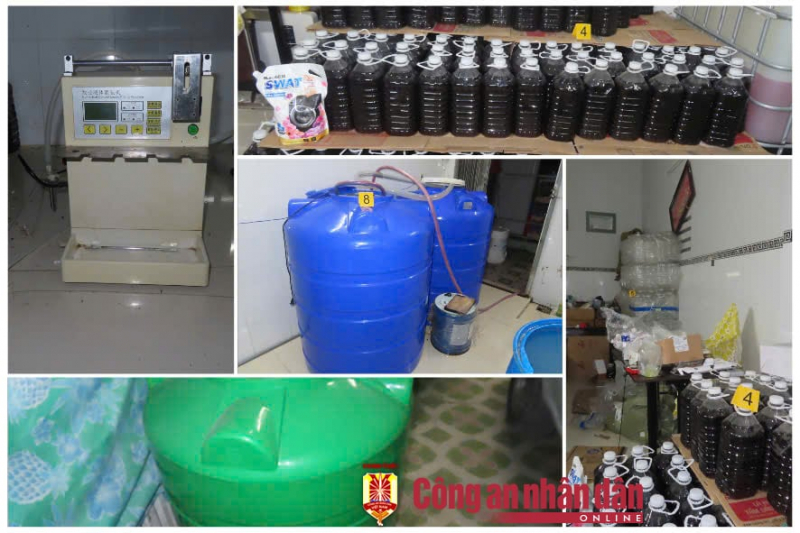 Khởi tố đối tượng chuyên sản xuất nước chấm, nước giặt giả -0