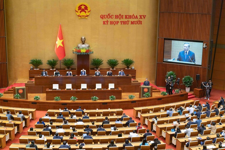 Tổng Bí thư Tô Lâm gợi mở 7 nhóm nội dung để đại biểu Quốc hội góp ý dự thảo Văn kiện Đại hội XIV -0