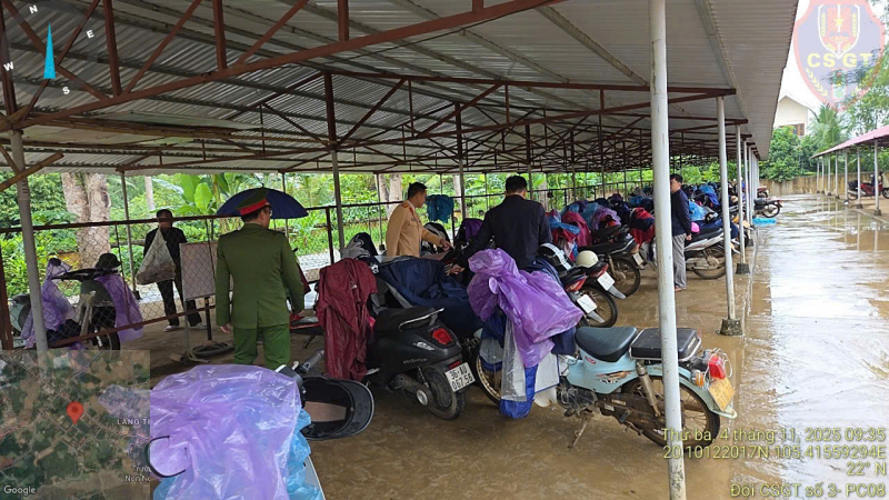 La policía de tránsito controló simultáneamente a los estudiantes en busca de infracciones de seguridad vial. -3