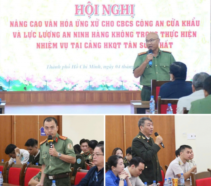 Nâng cao văn hóa ứng xử cho CBCS Công an cửa khẩu và lực lượng An ninh hàng không  -3