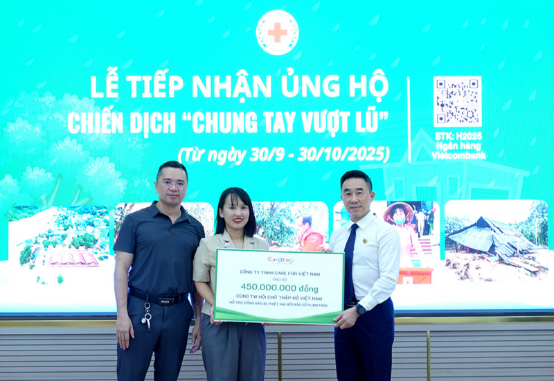 Care For Việt Nam tiếp tục được vinh danh “Doanh nghiệp vì Cộng đồng” tại Saigon Times CSR 2025 -0