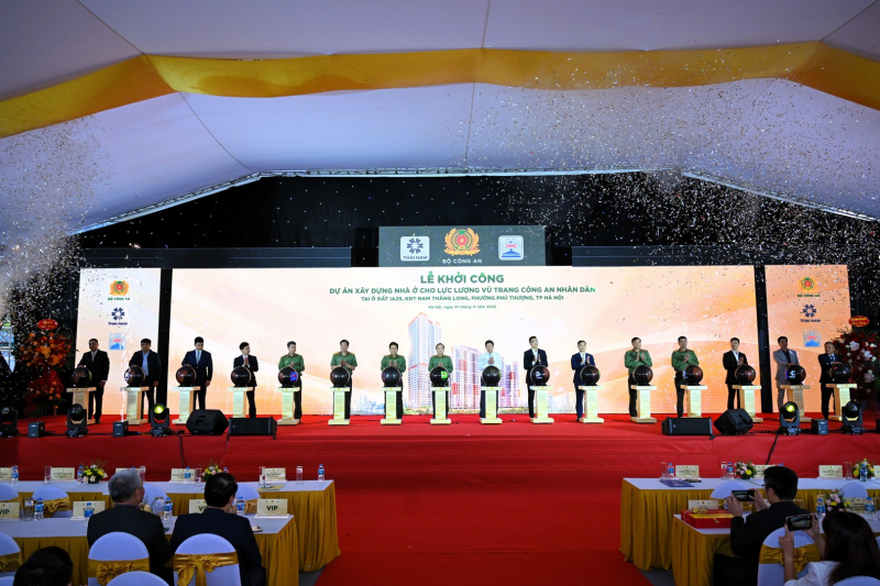 MPS commences housing project for public security officers in Nam Thang Long Urban Area -0