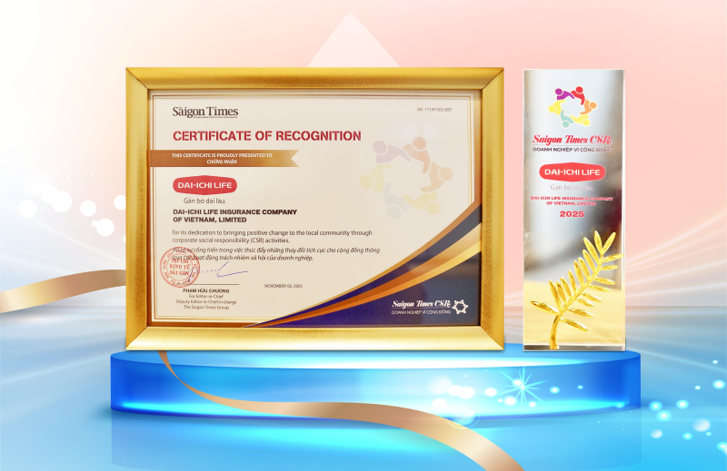 Dai-ichi Life Việt Nam được vinh danh “Doanh nghiệp vì Cộng đồng - Saigon Times CSR” lần thứ 7 liên tiếp  -0