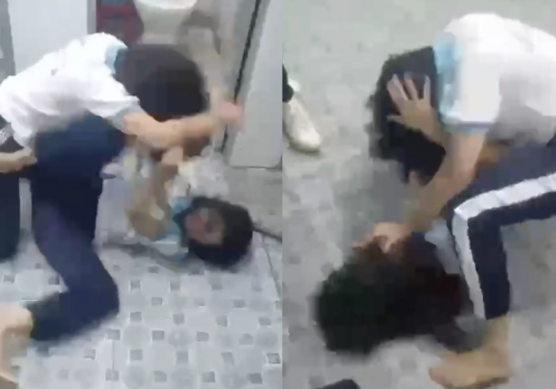 کلیپی از دعوای دو دانشجوی دختر در شهر هوشی مین در دستشویی منتشر شد -0