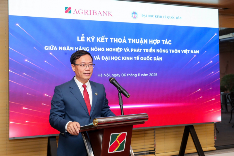Agribank và Đại học Kinh tế Quốc dân ký kết thỏa thuận hợp tác, phát triển nguồn nhân lực chất lượng cao -0