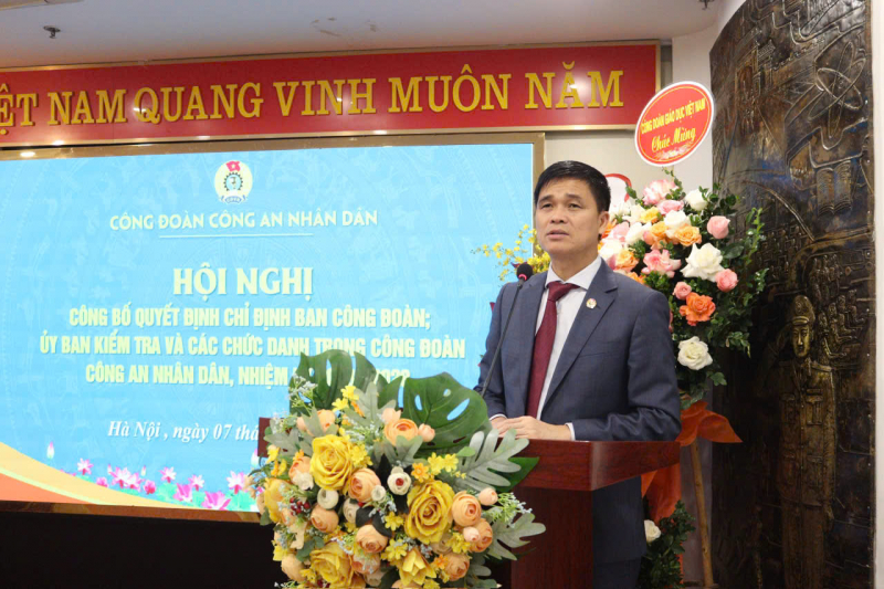 Công bố quyết định chỉ định Ban Công đoàn và Ủy ban Kiểm tra Công đoàn CAND -0