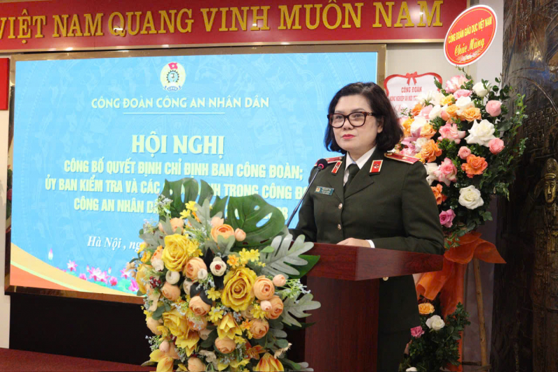 Công bố quyết định chỉ định Ban Công đoàn và Ủy ban Kiểm tra Công đoàn CAND -0