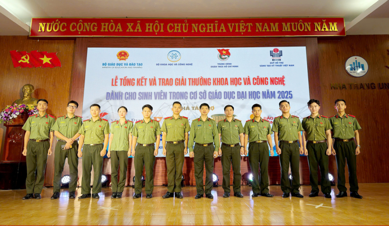 Học viện ANND đạt giải Nhất giải thưởng khoa học và công nghệ dành cho sinh viên năm 2025 -0