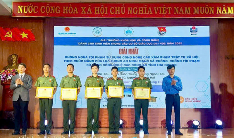 Học viện ANND đạt giải Nhất giải thưởng khoa học và công nghệ dành cho sinh viên năm 2025 -0