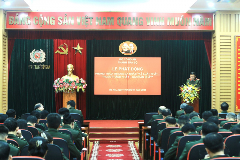 Thanh tra Bộ Công an phát động phong trào thi đua 