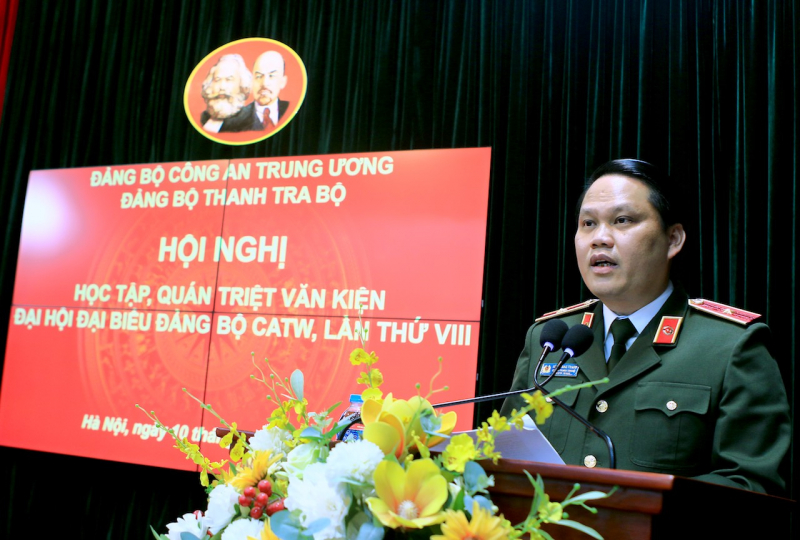Thanh tra Bộ Công an phát động phong trào thi đua 