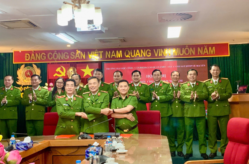 Trường Đại học CSND ký kết bản ghi nhớ hợp tác Văn phòng Cơ quan CSĐT và Cục Cảnh sát ĐTTP về ma túy -0