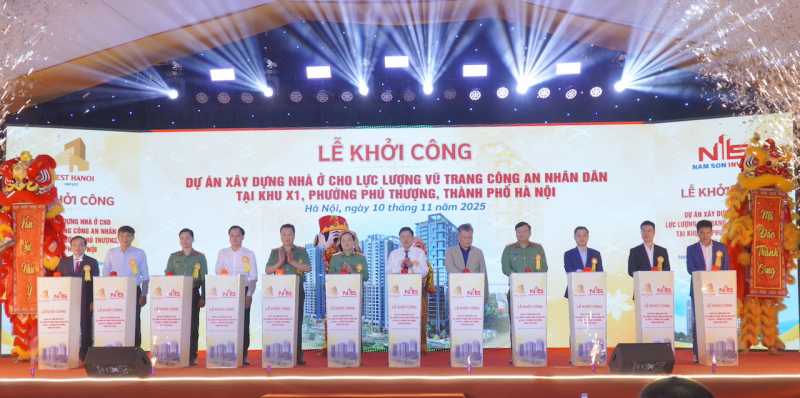 Khởi công dự án nhà ở cho lực lượng CAND tại phường Phú Thượng -0