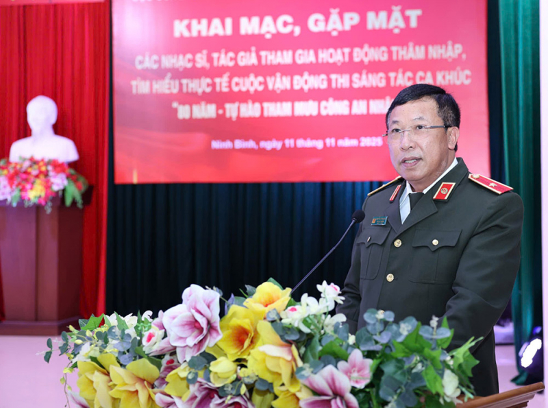 Gặp mặt các tác giả, nhạc sĩ tham gia sáng tác ca khúc chào mừng 80 năm truyền thống lực lượng Tham mưu CAND -0