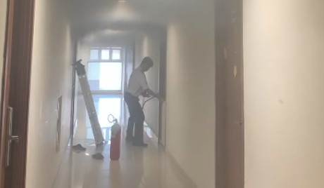 إخماد حريق شقة بالدور السادس عشر في الوقت المناسب -0