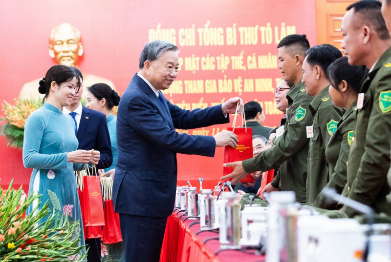 Tổng Bí thư Tô Lâm: Đảng, Nhà nước luôn quan tâm, chăm lo lực lượng tham gia bảo vệ ANTT ở cơ sở -0