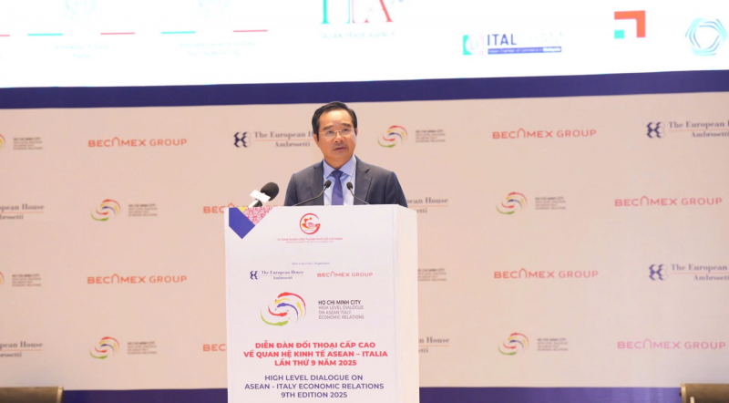 TP Hồ Chí Minh đăng cai Diễn đàn ASEAN - Italia 2025: Khẳng định vai trò kết nối vùng và trung tâm hợp tác quốc tế -1