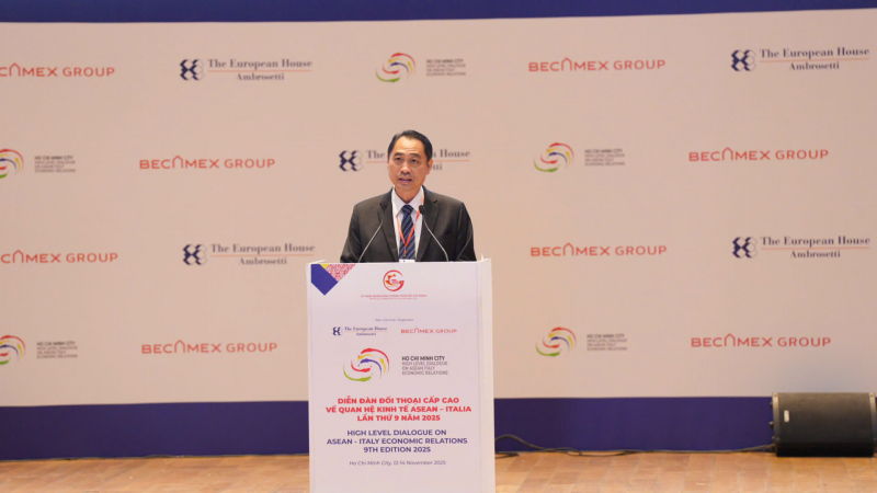 TP Hồ Chí Minh đăng cai Diễn đàn ASEAN - Italia 2025: Khẳng định vai trò kết nối vùng và trung tâm hợp tác quốc tế -1