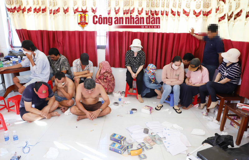 Nhóm đối tượng tổ chức đánh bạc liên quan đến 