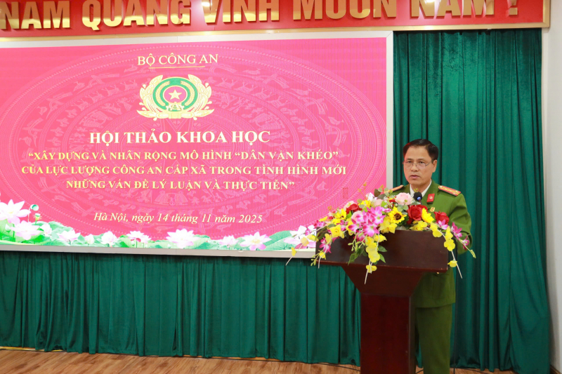 Xây dựng và nhân rộng mô hình “Dân vận khéo” của lực lượng Công an cấp xã -0