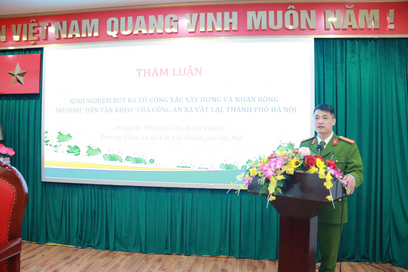 Xây dựng và nhân rộng mô hình “Dân vận khéo” của lực lượng Công an cấp xã -0