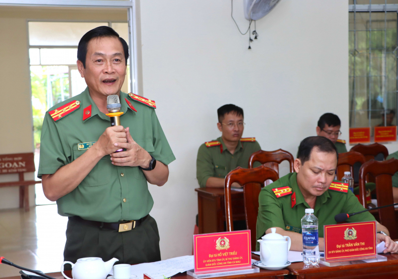 Thứ trưởng Đặng Hồng Đức kiểm tra công tác tại Công an xã Lương Thế Trân, tỉnh Cà Mau -0