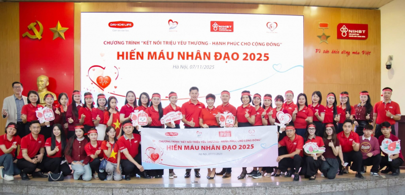 Dai-ichi Life Việt Nam tiếp tục triển khai Chương trình Hiến máu nhân đạo 2025 tại TP Hà Nội -0