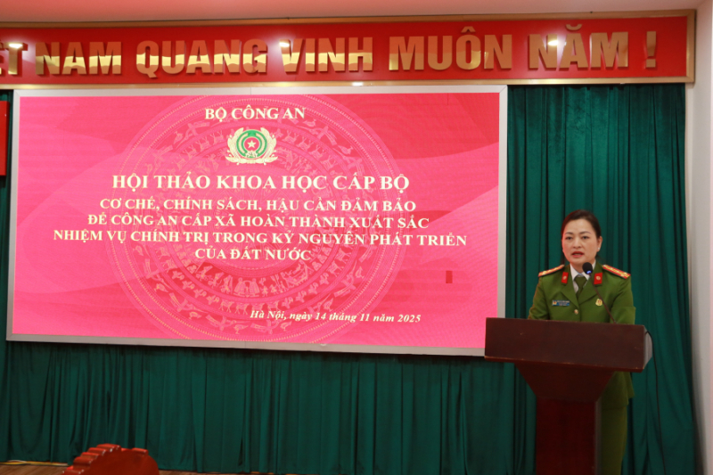 Hoàn thiện cơ chế, chính sách và hậu cần đảm bảo để Công an cấp xã hoàn thành xuất sắc nhiệm vụ được giao -0