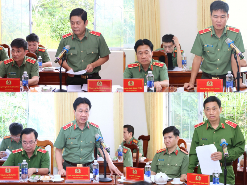 Thứ trưởng Đặng Hồng Đức kiểm tra công tác tại Công an xã Lương Thế Trân, tỉnh Cà Mau -0