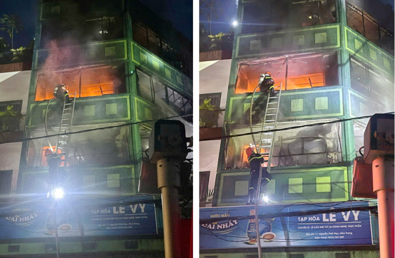 Polisi segera menyelamatkan seorang gadis dari rumah kos yang terbakar -0