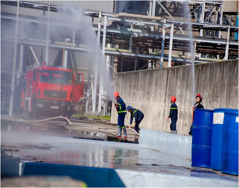 Công ty Cổ phần Nhiệt điện Phả Lại tổ chức thành công diễn tập ứng phó sự cố hóa chất năm 2025 -0