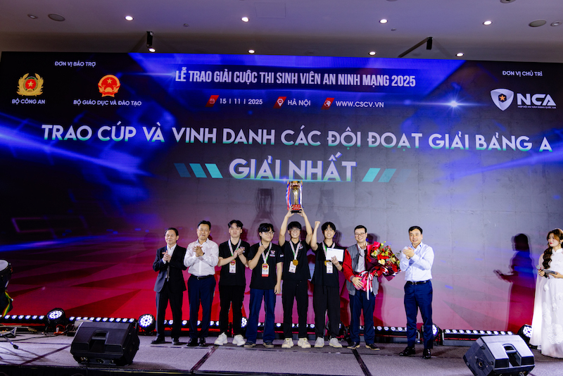 Vinh danh quán quân Cuộc thi Sinh viên An ninh mạng 2025 -0