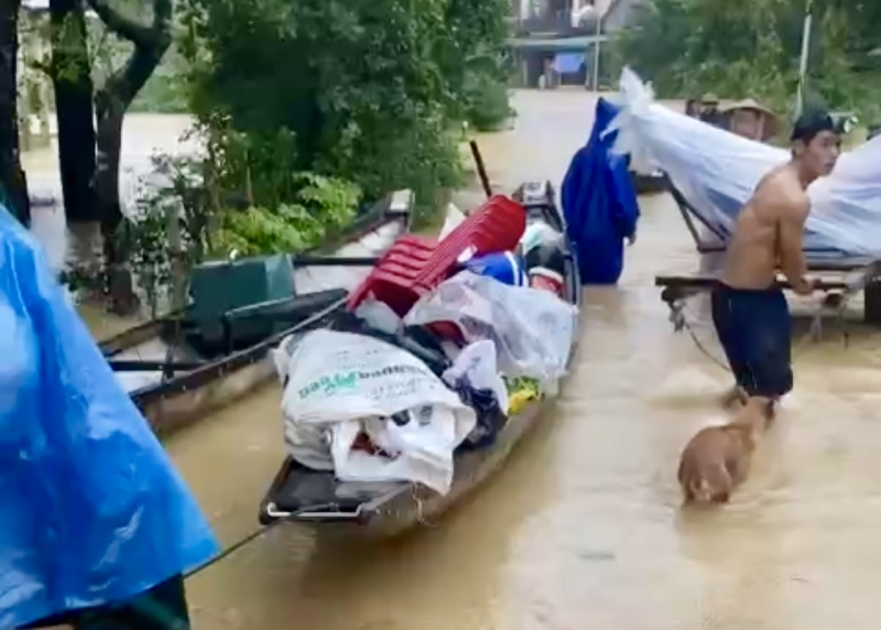 Quang Tri: Hastevakuering av mer enn 200 husstander midt i raskt stigende flomvann -0