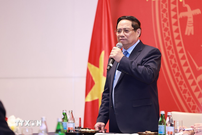 Thủ tướng Phạm Minh Chính và Phu nhân gặp gỡ cộng đồng người Việt tại Kuwait -0