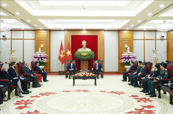 Tổng Bí thư Tô Lâm tiếp Phó Thủ tướng, Bộ trưởng Quốc phòng Slovakia -0