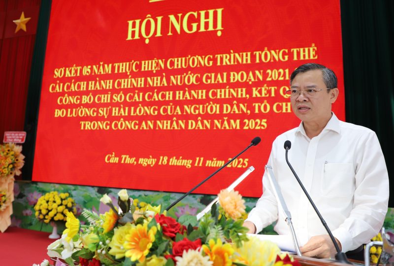 Lấy sự hài lòng của người dân, doanh nghiệp làm thước đo cải cách hành chính trong CAND -0