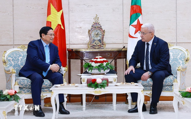 Thủ tướng hội kiến Chủ tịch Hạ viện Algeria, củng cố quan hệ Đối tác Chiến lược -0