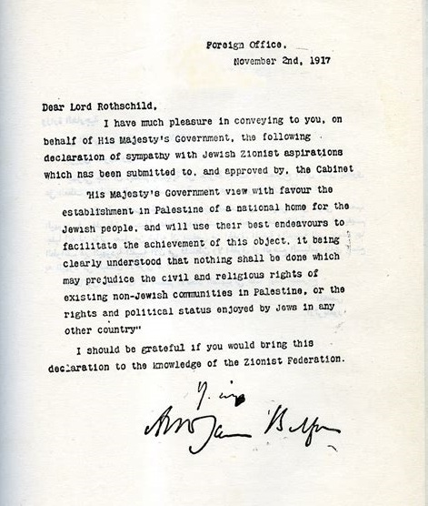 108 năm sau Tuyên bố Balfour:  Khi một trang giấy làm thay đổi số phận của cả một vùng đất -0