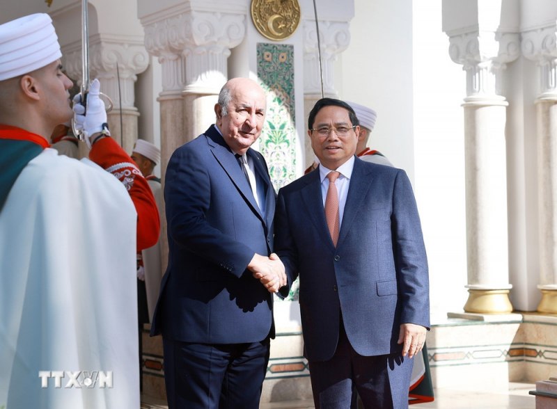Thủ tướng Chính phủ Phạm Minh Chính hội kiến Tổng thống Algeria -0