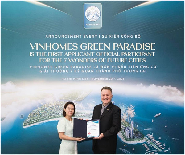 Vinhomes Green Paradise được công nhận là ứng viên đầu tiên của “7 Kỳ quan Đô thị Tương lai” thế giới -0