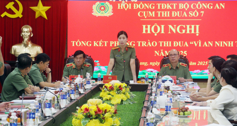 Cụm Thi đua số 7 Bộ Công an tổng kết phong trào thi đua Vì an ninh Tổ quốc năm 2025 -0