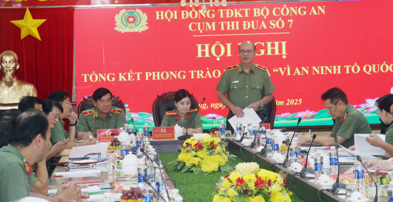Cụm Thi đua số 7 Bộ Công an tổng kết phong trào thi đua Vì an ninh Tổ quốc năm 2025 -0