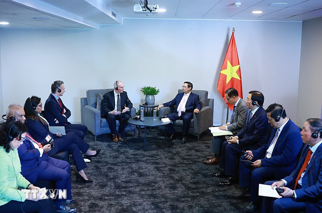 Thủ tướng Phạm Minh Chính làm việc với các tổ chức, doanh nghiệp Nam Phi -0