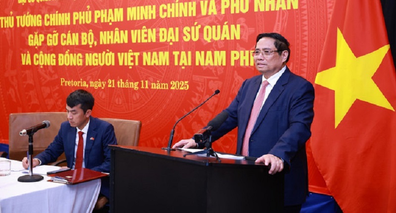 Thủ tướng Phạm Minh Chính gặp gỡ cộng đồng người Việt tại Nam Phi -0