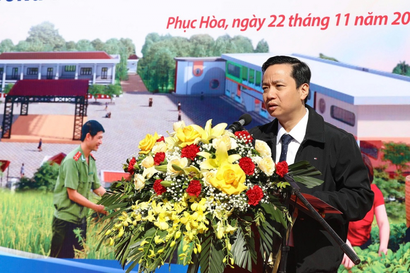 Cụm thi đua số 1 khởi công xây dựng Trường mầm non Phục Hòa, Cao Bằngd  -0