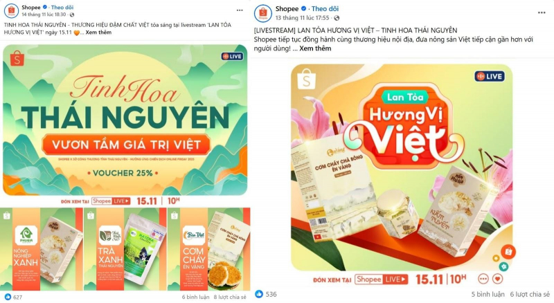 Shopee hỗ trợ doanh nghiệp Thái Nguyên xúc tiến tiêu thụ đặc sản qua livestream -0