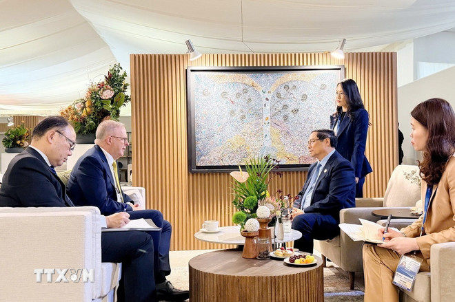 Thủ tướng Phạm Minh Chính gặp Tổng Thư ký LHQ và Thủ tướng Australia -0