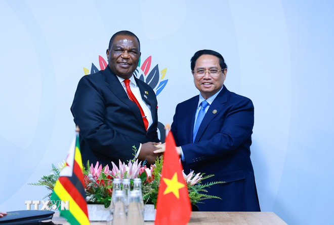 Thủ tướng Phạm Minh Chính gặp gỡ lãnh đạo các nước bên lề Hội nghị G20 -0